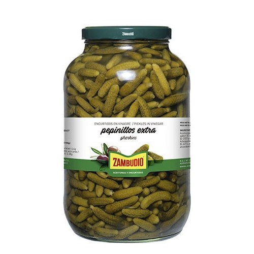 Gherkins anchovy flavor Gallon Jars