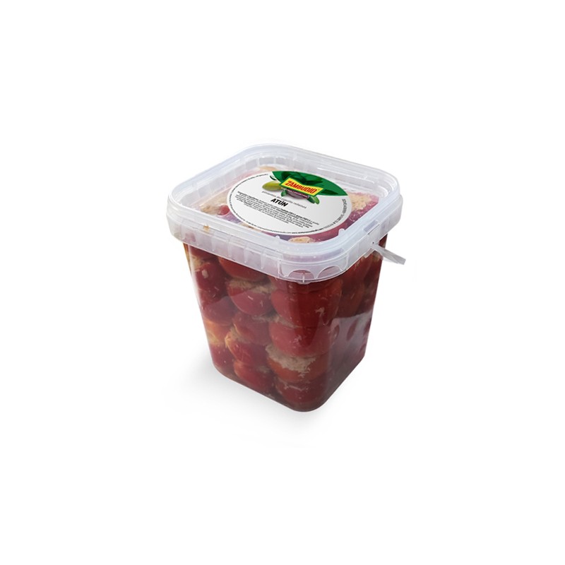 Pimientos Cherry rellenos de atún Cubo 2kg