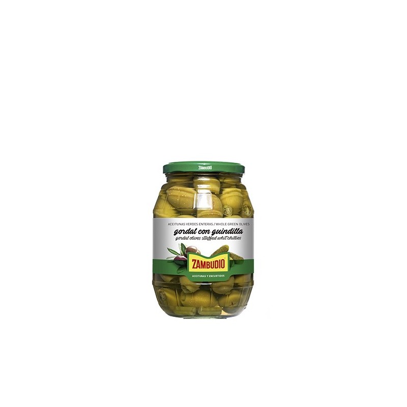 Pitted Gordal with chilli Small Barrel Jars pack 6 units